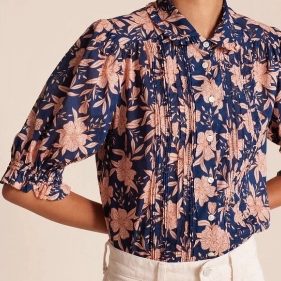Trovata Birds of Paradise Gemma Blouse in Paloma - Picture 1 of 16